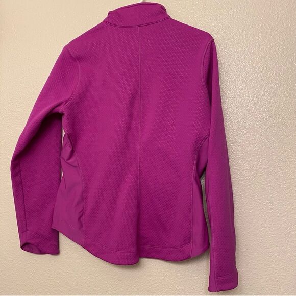 Nike Golf hot neon Pink Polka Dot Tour Performance Therma-Fit Jacket Full Zip M - Picture 3 of 13